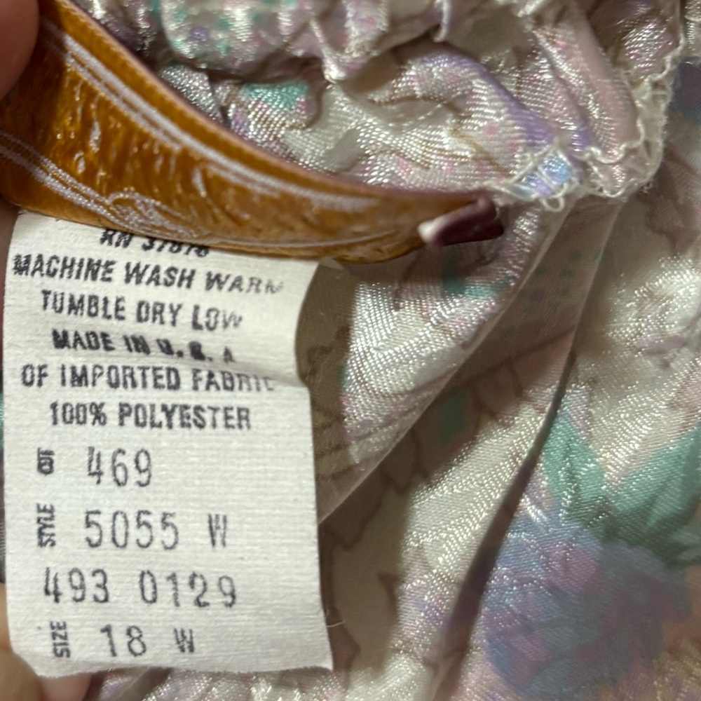 Worthington Vintage 90’s Pastel‎ Floral Plus Size Patterned Two-Piece Set - Picture 15 of 15